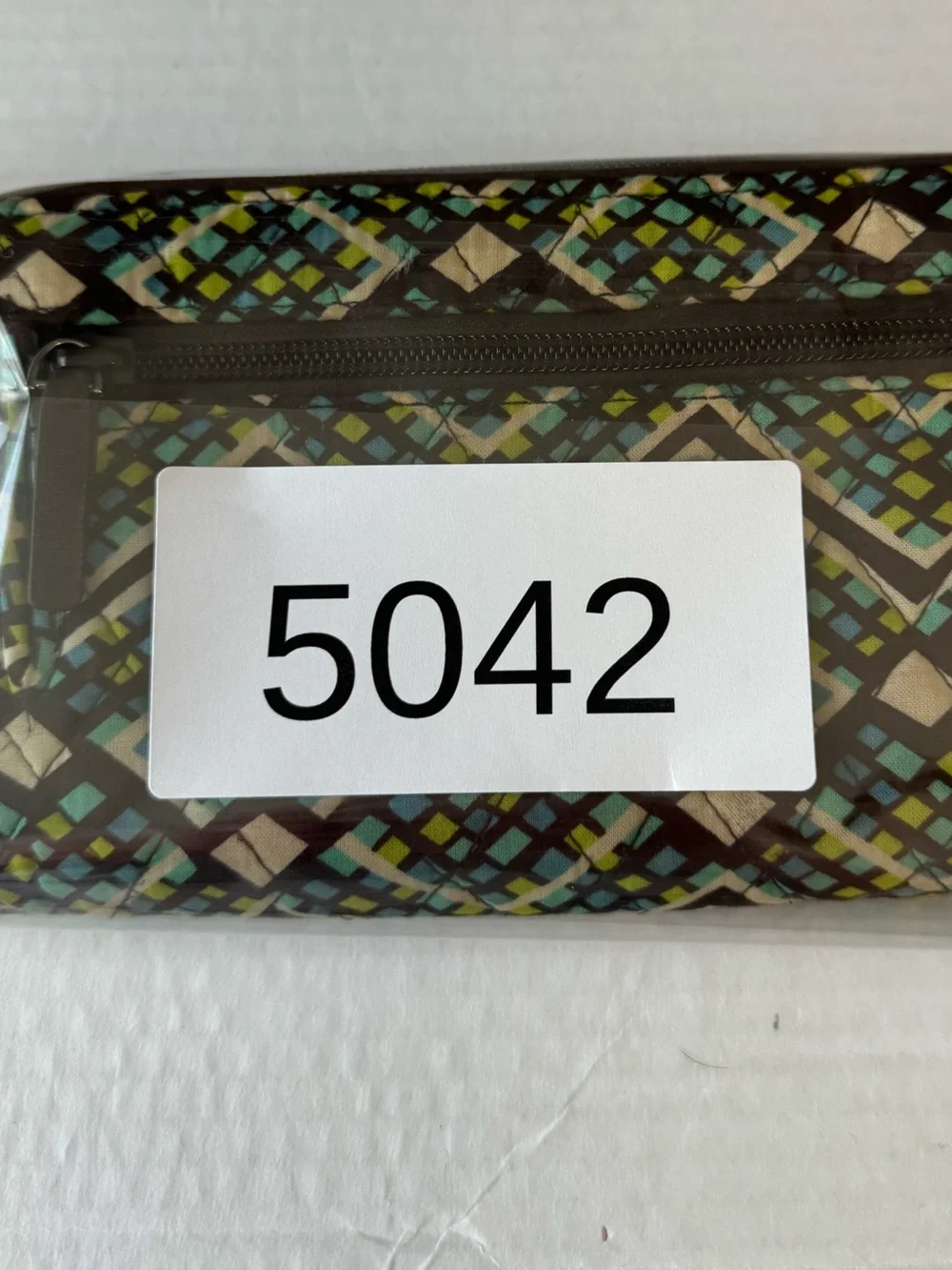 Vera Bradley Rain Forest RFID Turn Lock Wallet Quilted Zip Around